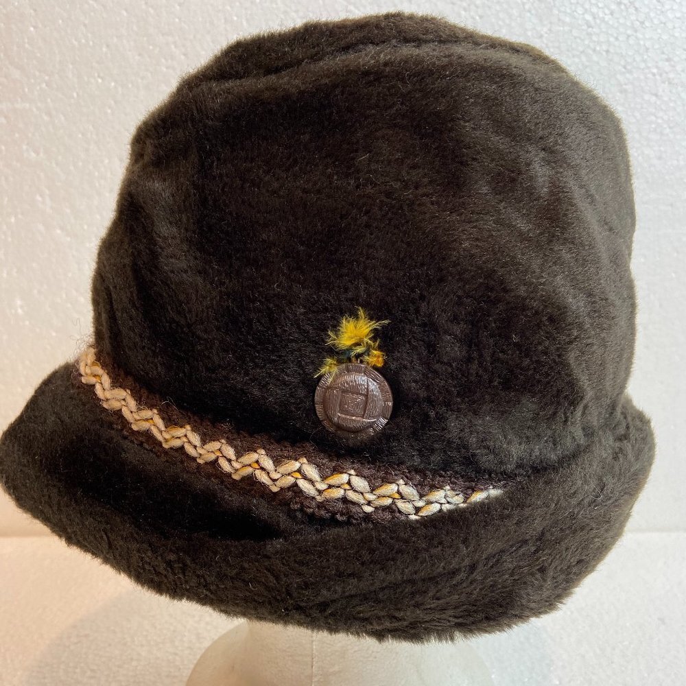 Country Gentleman Faux Fur Winter Hat Vintage Cap